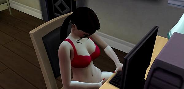  Sims 4 - A Nightmare on Elm Street Freddy makes Sasha Grey his bitch